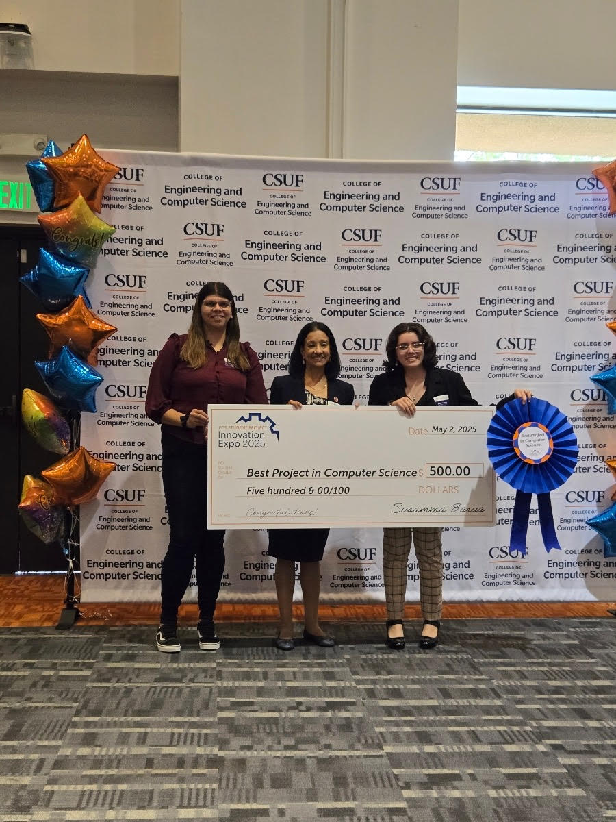 Winning Best in Computer Science at CSUF Innovation Expo