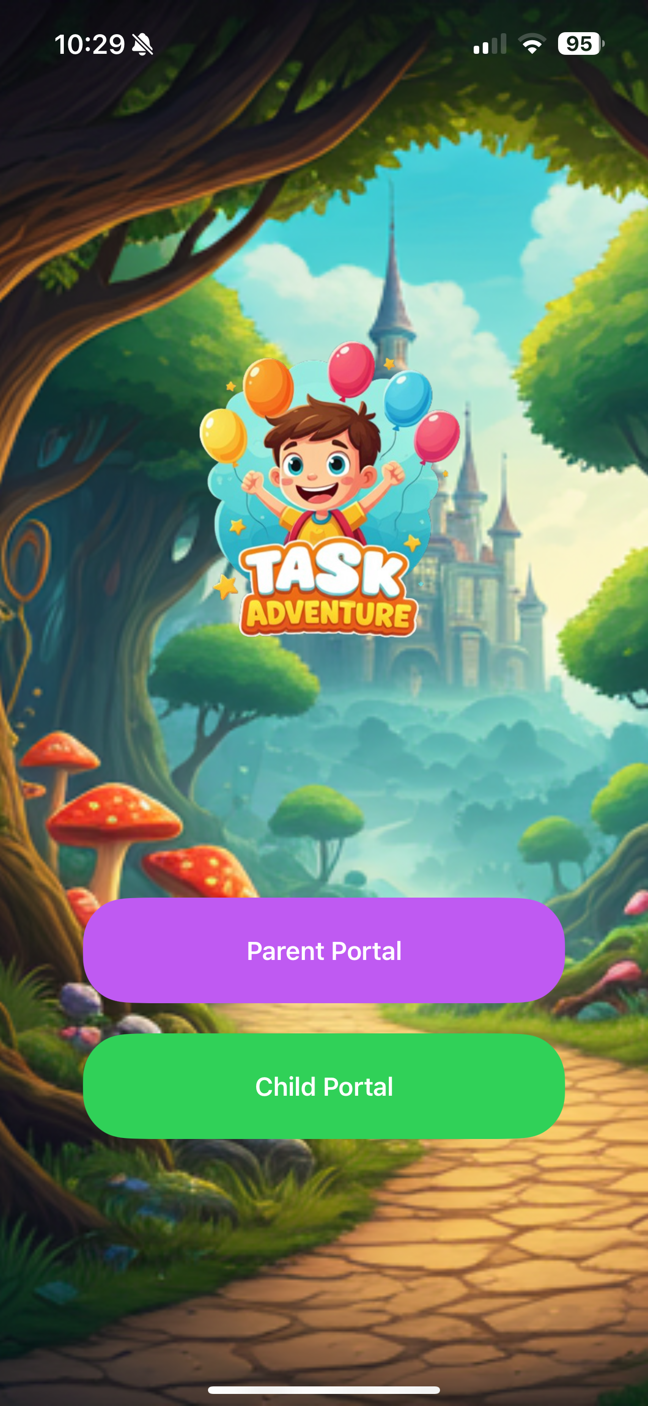 Task Adventure Home Screen